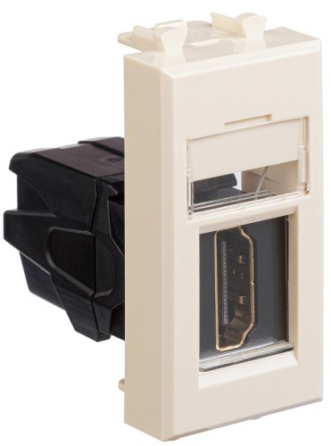 Розетка HDMI модульная DKC Avanti 1-м. 1 мод. ванильная дымка картинка